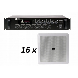 Nagłośnienie sufitowe, zestaw wzmacniacz ITC TI-2406S i głośniki ITC T-582